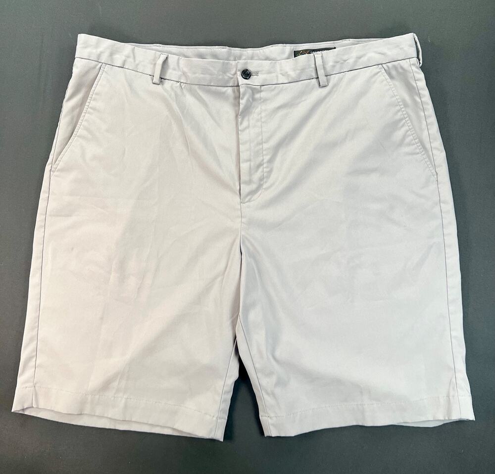 Greg Norman Performance Chino Shorts in Khaki (Men's Size 42)